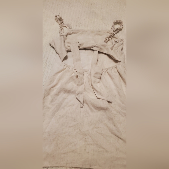 Tan back tie dress large - Picture 2 of 2